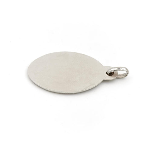 Pendentif Dorgay - Pendentif religieux ovale en or blanc 18 carats 58 Facettes 1783183CN