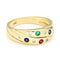 Bague 54 Bague tourbillon en or jaune 14 carats avec diamants et pierres précieuses 58 Facettes E54C28E46F4C4952A23DCDCCC4605307