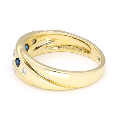 Bague 54 Bague tourbillon en or jaune 14 carats avec diamants et pierres précieuses 58 Facettes E54C28E46F4C4952A23DCDCCC4605307