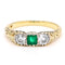 Bague 54.5 Bague rivière en or 14k avec émeraude et diamants 58 Facettes 628AA527E22E4646836BD9AE7C83230E