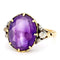 Bague 55 Bague solitaire améthyste et diamants en or 14k 58 Facettes 24AFA6740F6A4803AAAB62F959524059
