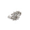 Bague 50 Bague motif floral en or blanc 18k et diamants 58 Facettes BO/220116 NSS