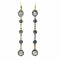 Boucles d'oreilles Boucles d’oreilles anciennes pendantes en or, platine et argent, diamants 58 Facettes