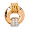 Pendentif Pendentif rétro en or rose et platine serti de diamants 58 Facettes 1801295CN