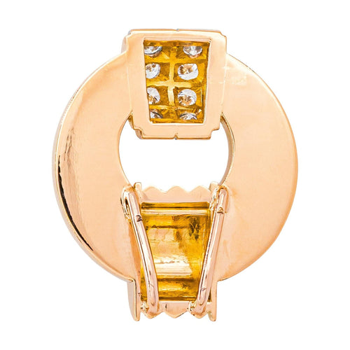Pendentif Pendentif Or rose, Platine Diamant 58 Facettes 1801295CN
