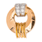 Pendentif Pendentif rétro en or rose et platine serti de diamants 58 Facettes 1801295CN
