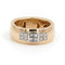 Bague 53 Damiani - Bague jonc Belle Époque en or jaune et blanc et diamants 58 Facettes 1807605CN