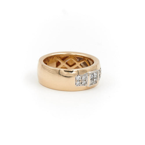 Bague 53 Diamani Bague Jonc Belle Epoque Or jaune, Or blanc Diamant 58 Facettes 1807605CN