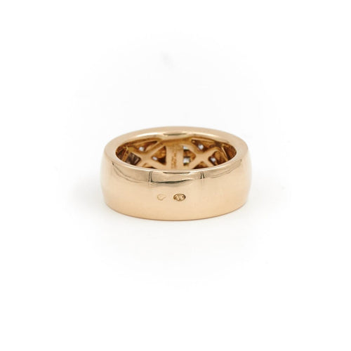 Bague 53 Damiani - Bague jonc Belle Époque en or jaune et blanc et diamants 58 Facettes 1807605CN