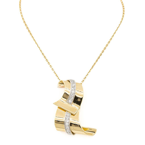 Collier Collier pendentif - Pendentif en or jaune 18 carats et diamants 58 Facettes 1807606CN