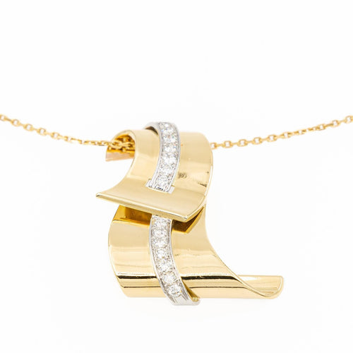 Collier Collier Pendentif Or jaune Diamant 58 Facettes 1807606CN