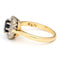 Bague 53 Bague cluster saphir et diamants en or jaune et blanc 18k 58 Facettes EE8563BA34EE40D6BFFF145C5731449E