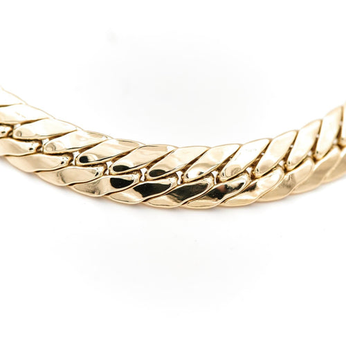 Bracelet Bracelet maille anglaise en or jaune 18 carats 58 Facettes 1819821CN
