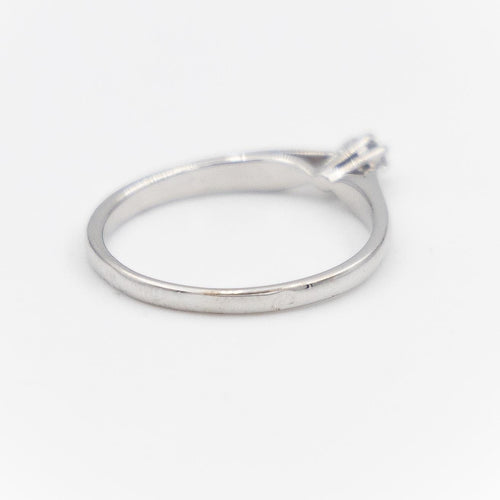 Bague 54 Bague Solitaire Or blanc Diamant 58 Facettes 1820055CN