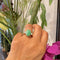 Bague 55 Bague trilogie - Jade et diamants en or jaune 18k 58 Facettes 118B48B67DF24E80BFC89DBD67E912C4