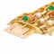 Bracelet Bracelet Manchette Or jaune Cornaline, Chrysoprase, Turquoise 58 Facettes 1833431CN