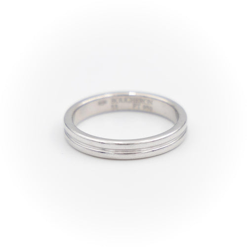 Bague 53 Boucheron Bague Alliance Godron Platine 58 Facettes 1833583CN