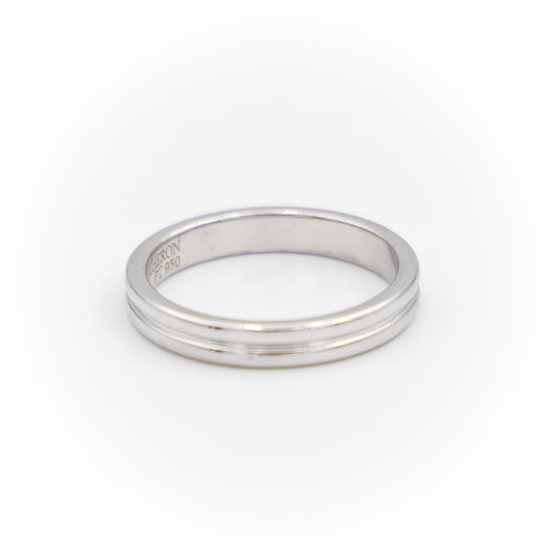 Bague 53 Boucheron Bague Alliance Godron Platine 58 Facettes 1833583CN