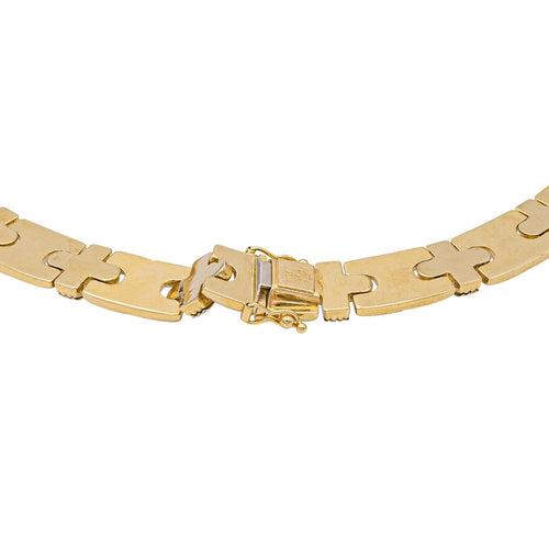 Collier Caplain Collier  Or jaune Saphir 58 Facettes 1833672CN