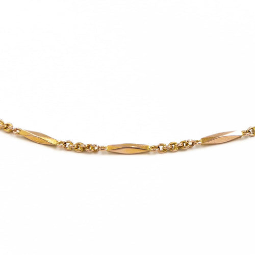 Collier Collier chaîne en or jaune 18 carats 42 cm 58 Facettes 1835753CN