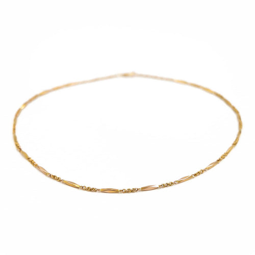 Collier Collier chaîne en or jaune 18 carats 42 cm 58 Facettes 1835753CN