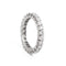 Bague 55.5 Bague Alliance américaine Or blanc Diamant 58 Facettes 1856174CN