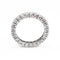 Bague 55.5 Bague Alliance américaine Or blanc Diamant 58 Facettes 1856174CN