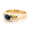 Bague 56 Bague solitaire vintage en or jaune 14k avec saphir cabochon 58 Facettes 6A314B987B69427AAE81B1553CCFED32