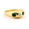 Bague 54.5 Bague gypsy vintage en or jaune 14k, émeraudes et diamant 58 Facettes F300E349D19E44378C9D6C7D8659D639
