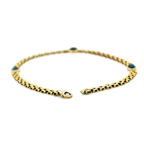 Bracelet Bracelet station en or 14k avec saphirs 58 Facettes 3CF6634A87064D14B744438D1A4F1F72