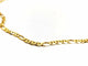 Collier Collier maille Figaro 2x1 en or jaune 18 carats 58 Facettes 1875426CN