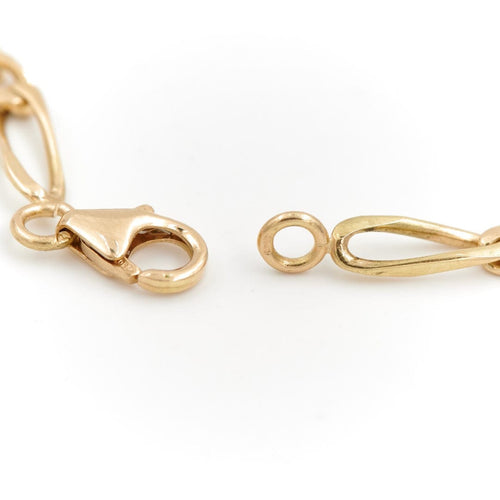 Bracelet Bracelet maille Figaro en or jaune 18 carats 58 Facettes 1875428CN