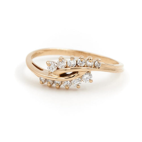Bague 55 Bague en or jaune 18 carats avec diamants 58 Facettes 1875611CN