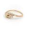 Bague 55 Bague en or jaune 18 carats avec diamants 58 Facettes 1875611CN