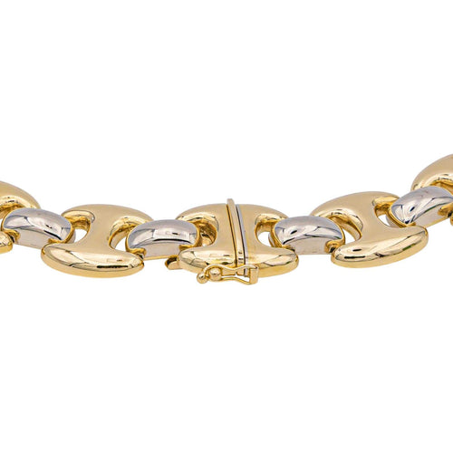 Collier Collier ras-de-cou en or jaune et blanc 18 carats 58 Facettes 1880727CN