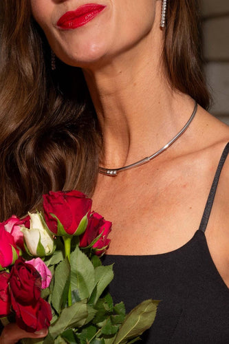 Collier Collier Trilogie Or blanc Diamant 58 Facettes 1887741CN