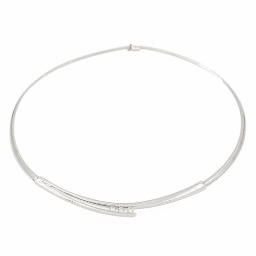 Collier Collier trilogie en or blanc 18 carats et diamants 58 Facettes 1887741CN