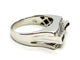 Bague 54 Bague tank en or blanc 18 carats avec rubis et diamants 58 Facettes 1888306CN