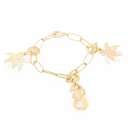 Bracelet Bracelet Breloques Or jaune Nacre 58 Facettes 1888323CN