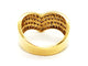 Bague 57.5 Bague en or jaune 18 carats sertie de diamants 58 Facettes 1907845CN