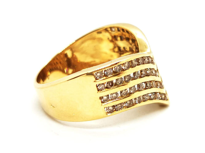 Bague 57.5 Bague Or jaune Diamant 58 Facettes 1907845CN