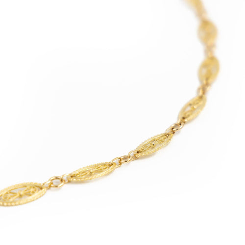 Collier Collier Maille filigrane Or jaune 58 Facettes 1907918CN
