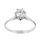 Bague 56 Bague solitaire - Diamant 0,78 ct en or blanc 18 ct 58 Facettes 19161