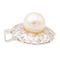 Pendentif Pendentif Vintage Or blanc Perle, Diamant 58 Facettes 1931141CN