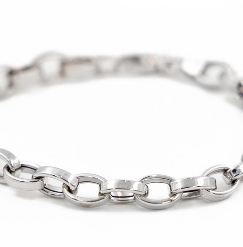 Bracelet Bracelet gourmette en or blanc 18 carats 58 Facettes 1949691CN