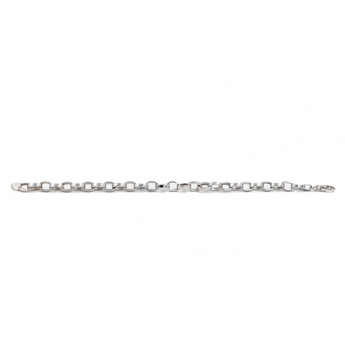 Bracelet Bracelet gourmette en or blanc 18 carats 58 Facettes 1949691CN
