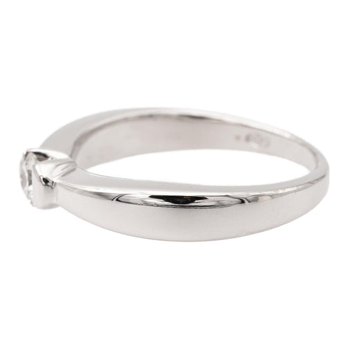 Bague 54 Balmain Bague Solitaire  Or blanc Diamant 58 Facettes 1950052CN