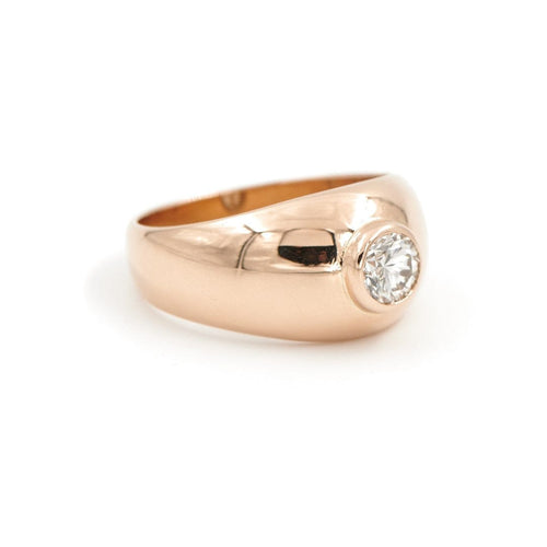 Bague 57 Bague Solitaire Or rose Diamant 58 Facettes 1962885CN