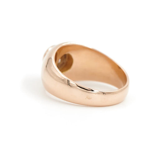 Bague 57 Bague solitaire en or rose 18 carats avec diamant taille brillant 58 Facettes 1962885CN
