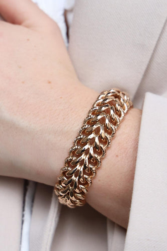 Bracelet Bracelet Maille américaine Or rose 58 Facettes 1969288CN